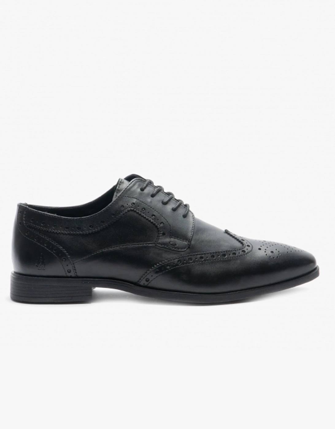 Hush Puppies Men's Hush Puppies ELLIOT BROGUE Boys Leather Lace Up Shoes Black