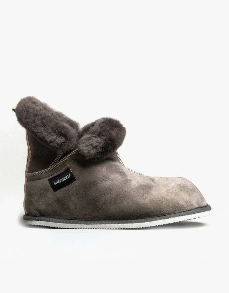 BELLA Womens Sheepskin Slipper Boots Asphalt