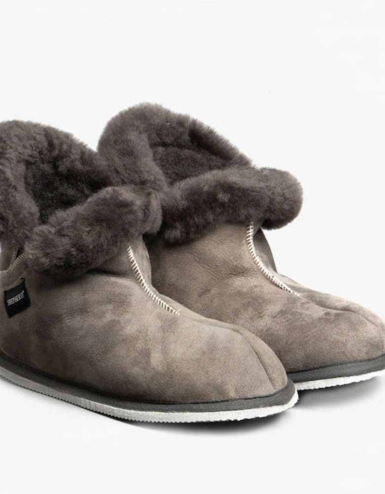 BELLA Womens Sheepskin Slipper Boots Asphalt