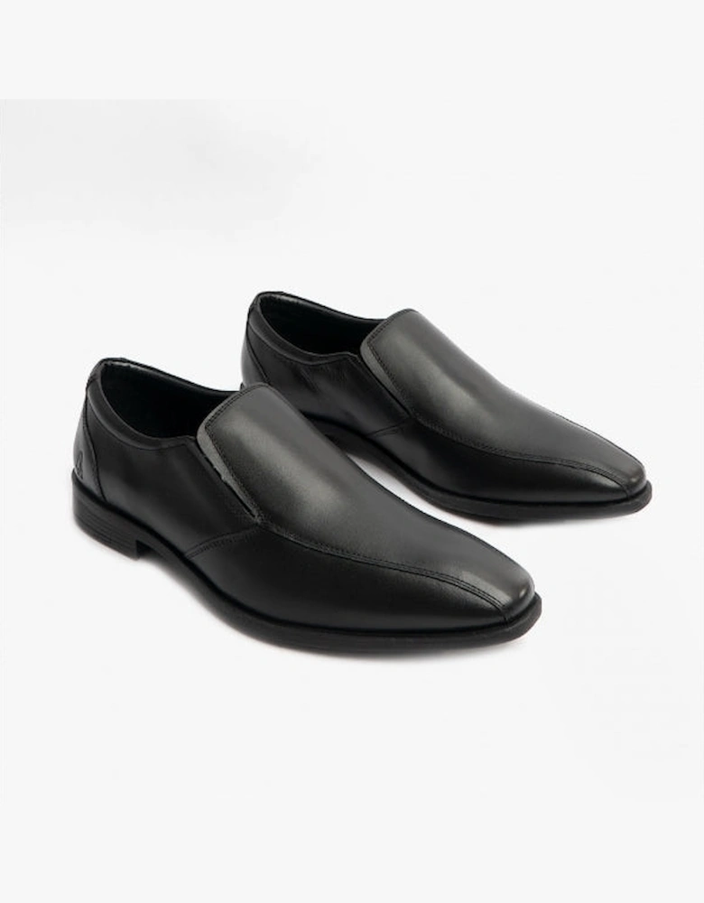 ELLIS Boys Leather Slip On Shoes Black