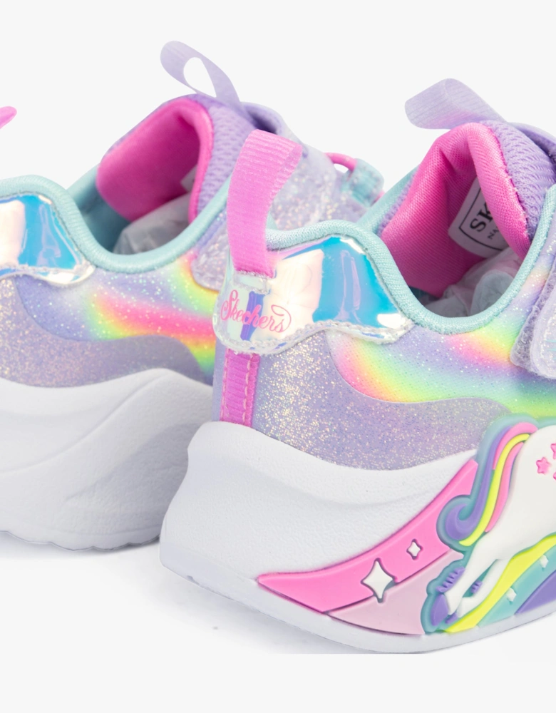 UNICORN CHASER Girls Trainers Lavender/Multi