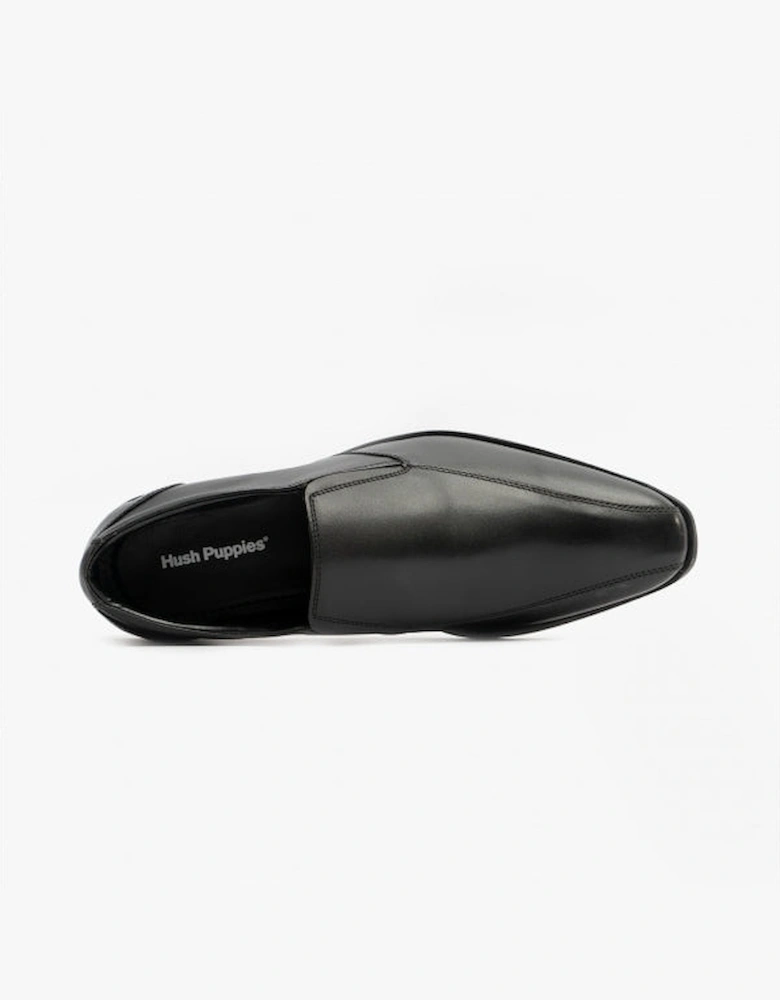 ELLIS Boys Leather Slip On Shoes Black