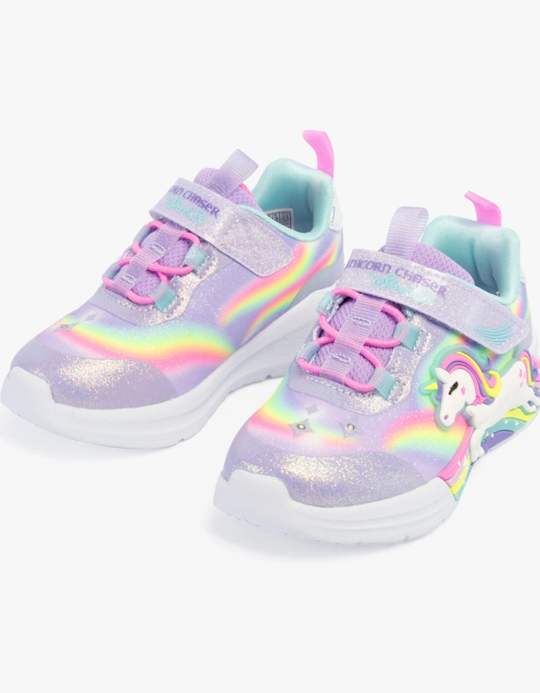 UNICORN CHASER Girls Trainers Lavender/Multi