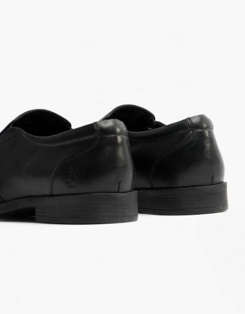 ELLIS Boys Leather Slip On Shoes Black