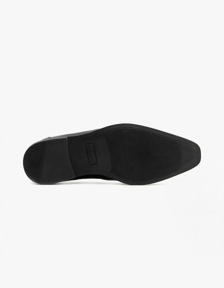 ELLIS Boys Leather Slip On Shoes Black