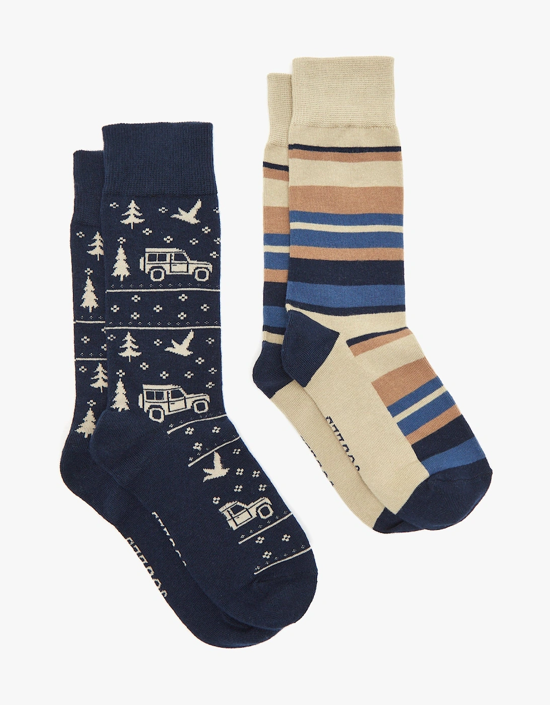 KINGSBURY 2-Pack Mens Socks Navy Car, 4 of 3