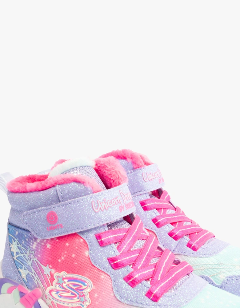 303057L/LVHP UNICORN DREAMS - MAGICAL COVE Girls Trainers Lavender/Hot Pink