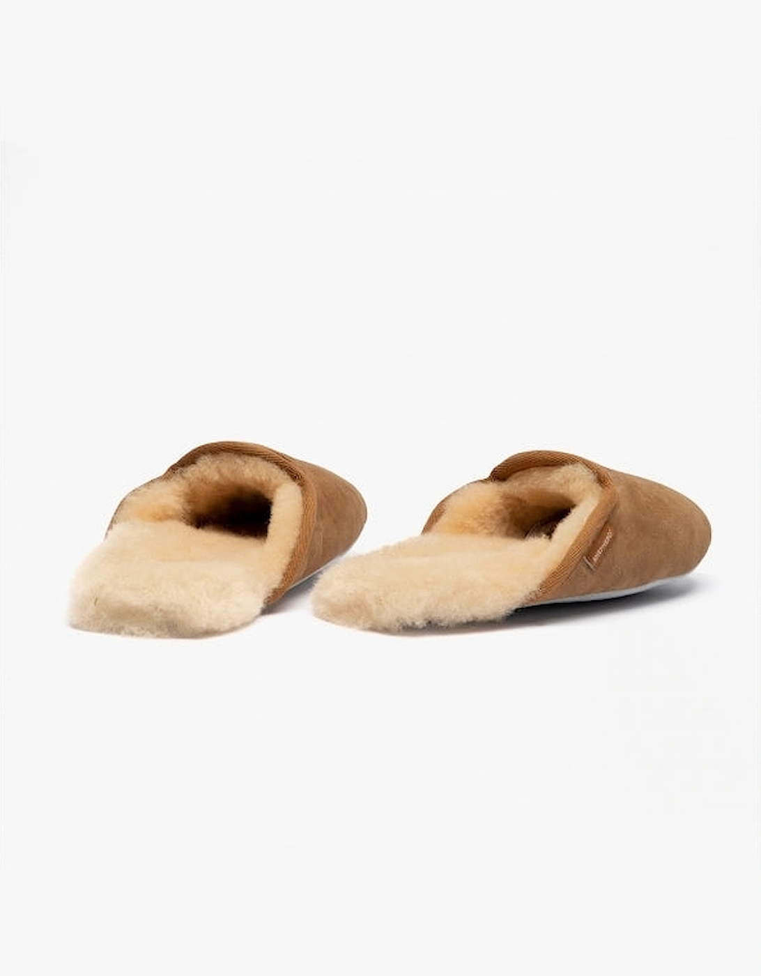 CLEO Womens Sheepskin Mules Chestnut