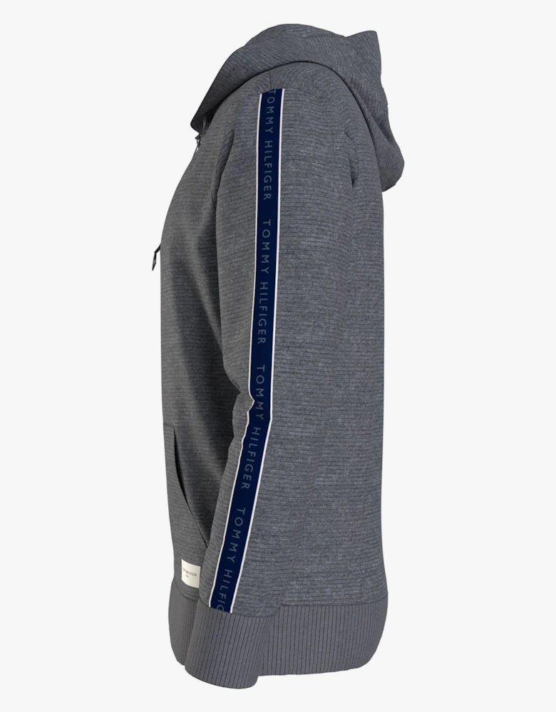 TH ESTABLISHED Mens Zip-Up Hoodie Dark Grey Ht