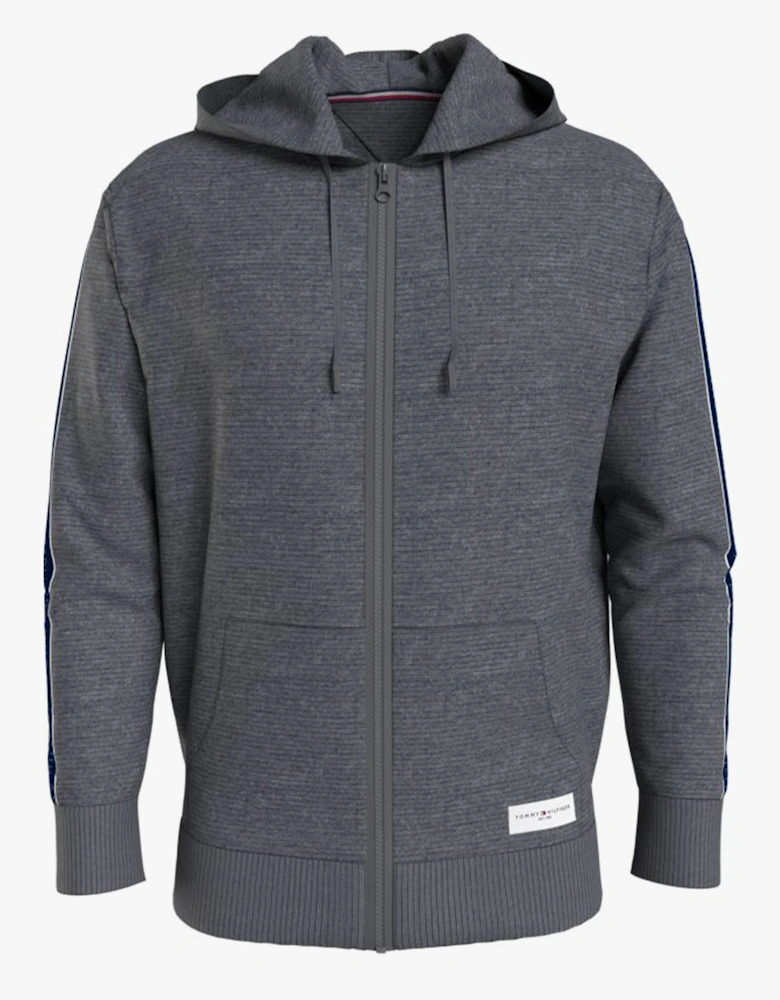 TH ESTABLISHED Mens Zip-Up Hoodie Dark Grey Ht