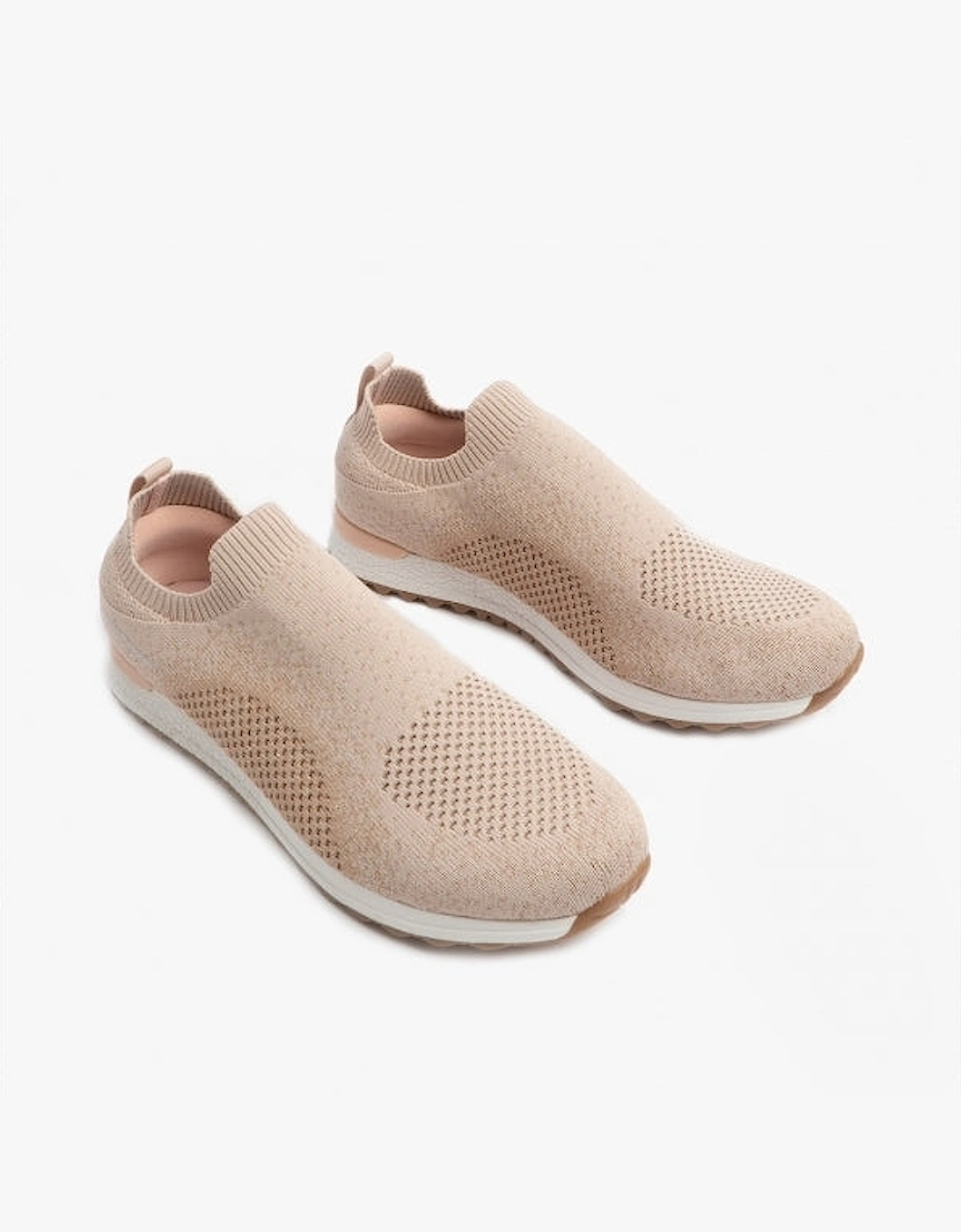 ENNIS Womens Slip-On Trainers Blush