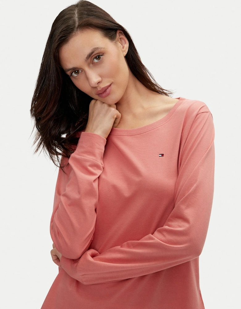 TH ICON Long Sleeve Jersey Womens Coral Clay / Mini Geo Pink