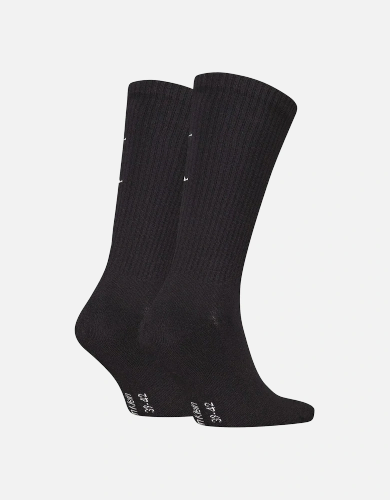 2 Pack Monogram Mens Socks Black