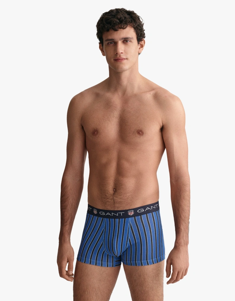 SHIELD STRIPE Mens Trunks 3-Pack Evening Blue