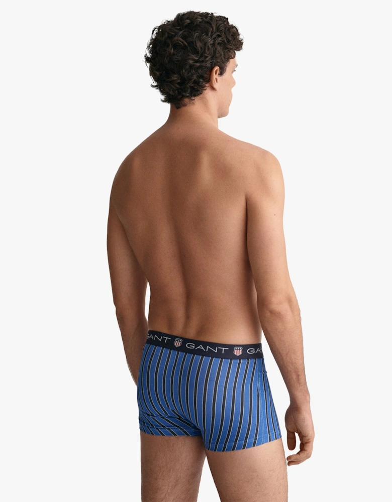 SHIELD STRIPE Mens Trunks 3-Pack Evening Blue