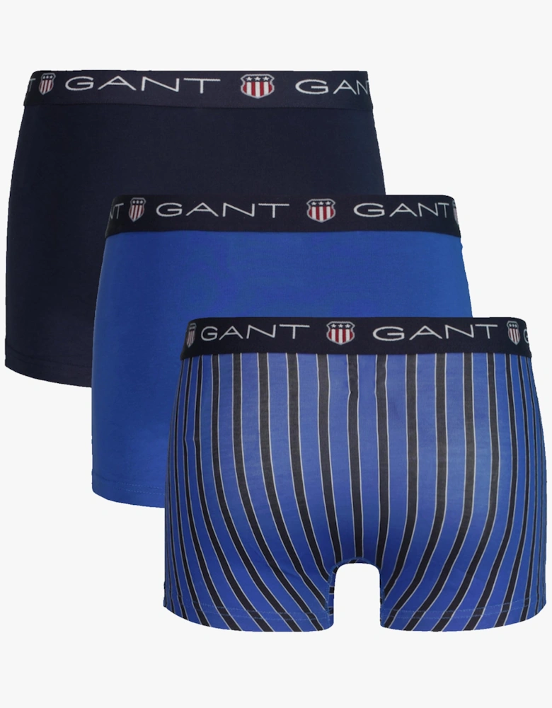 SHIELD STRIPE Mens Trunks 3-Pack Evening Blue