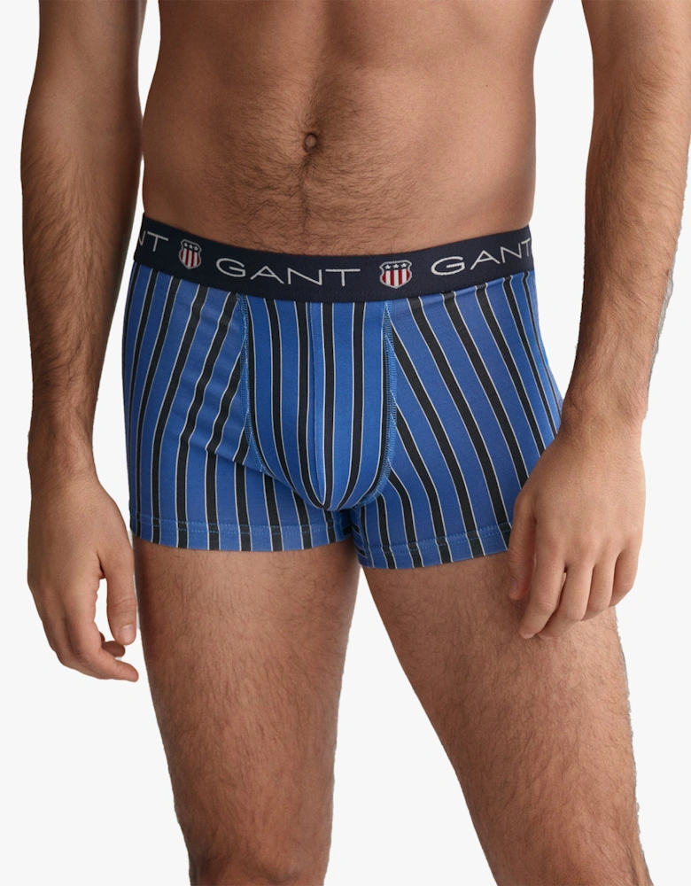 SHIELD STRIPE Mens Trunks 3-Pack Evening Blue