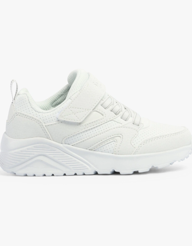 403640L/WHT UNO LITE - ECHO SURGE Boys Trainers White