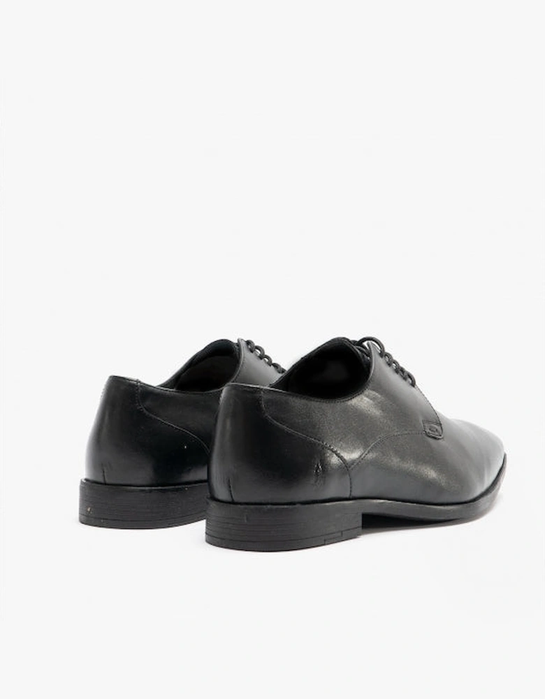 EZRA Boys Leather Plain Toe Shoes Black