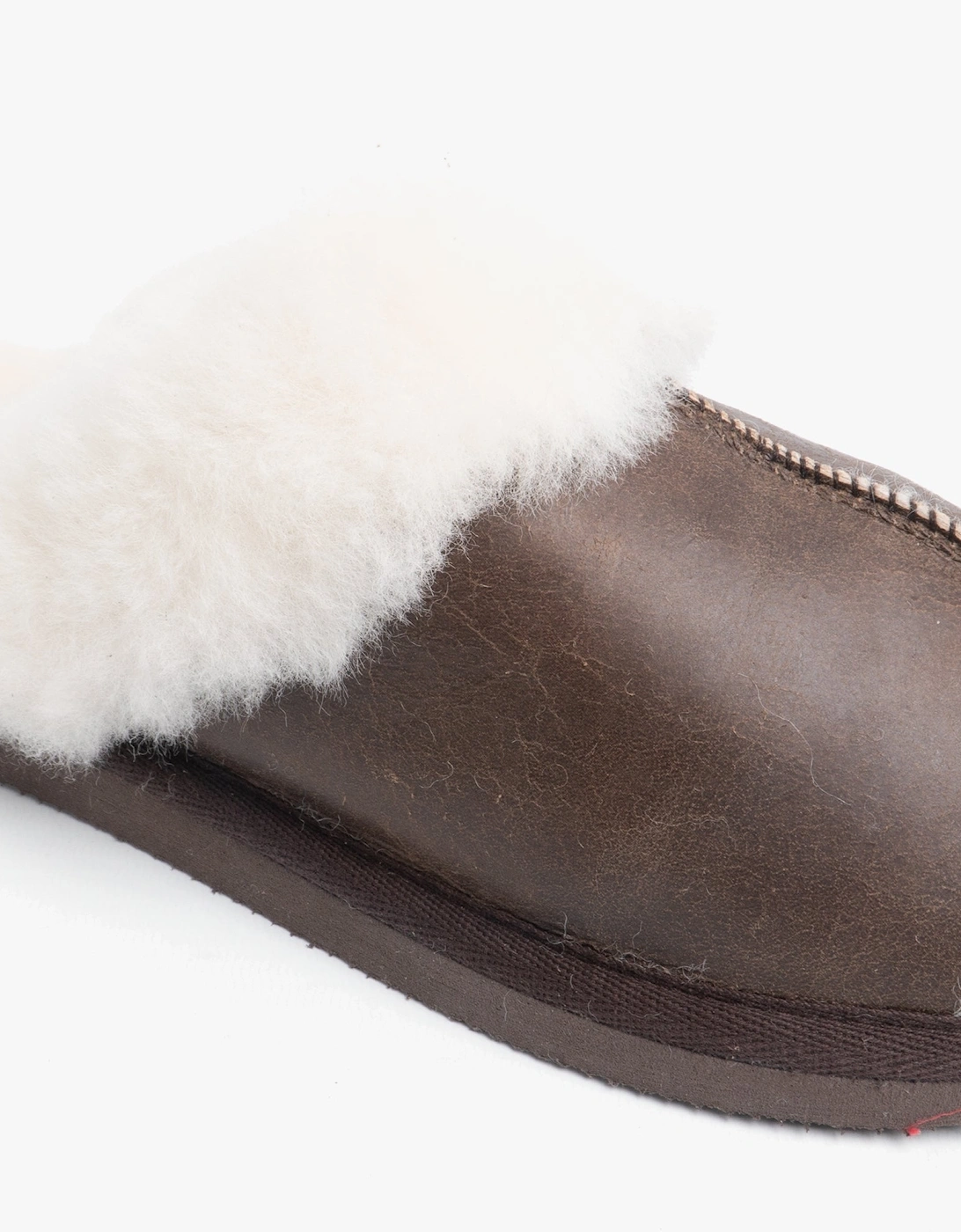 JESSICA Womens Sheepskin Mules Oiled Antique