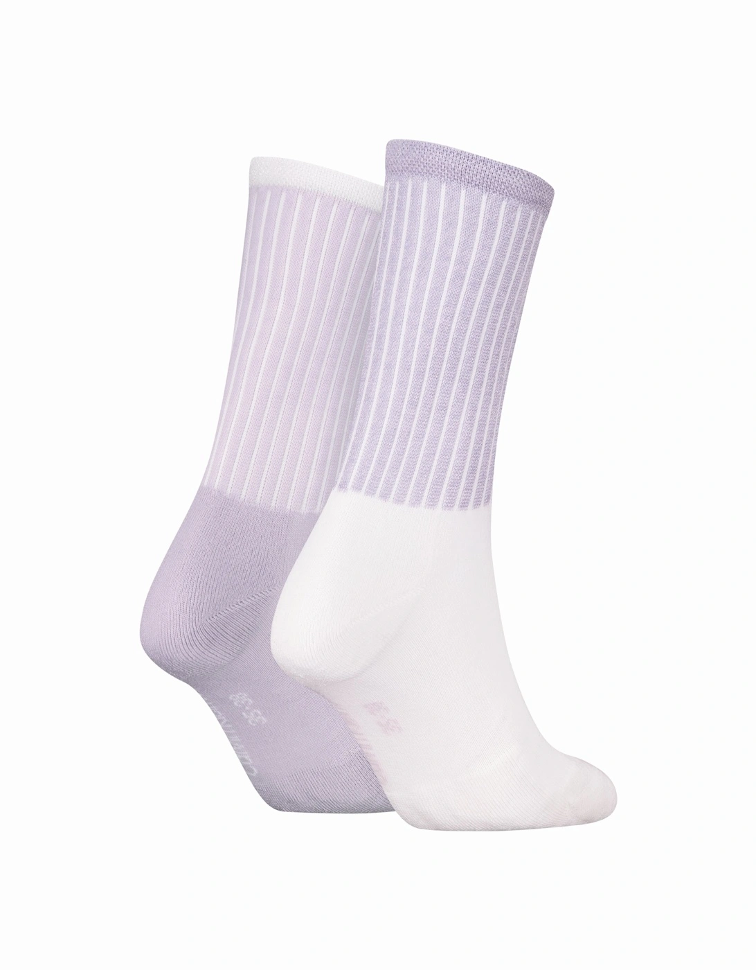 2 Pack Trainer Womens Crew Socks Lilac