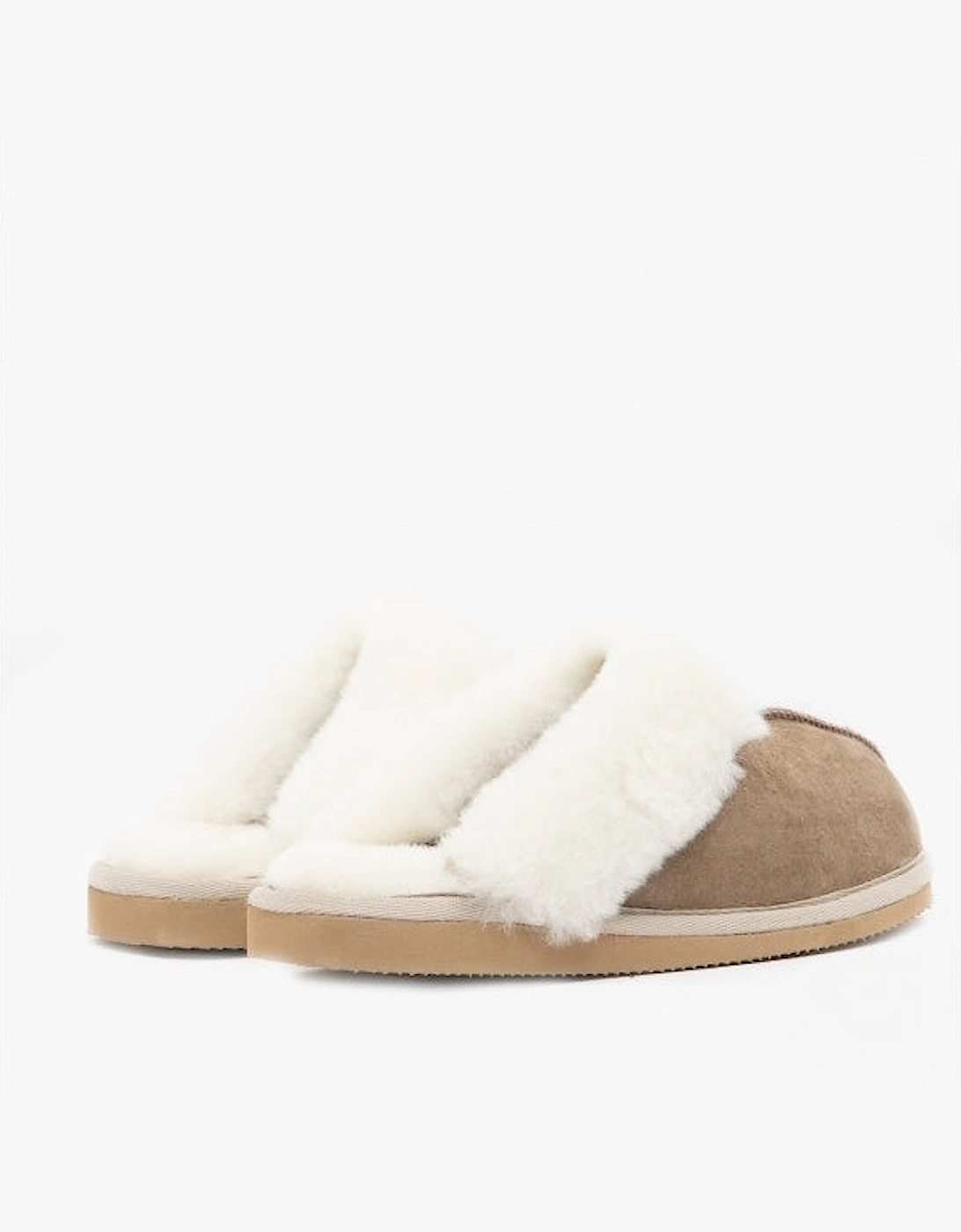 JESSICA Womens Sheepskin Mules Stone