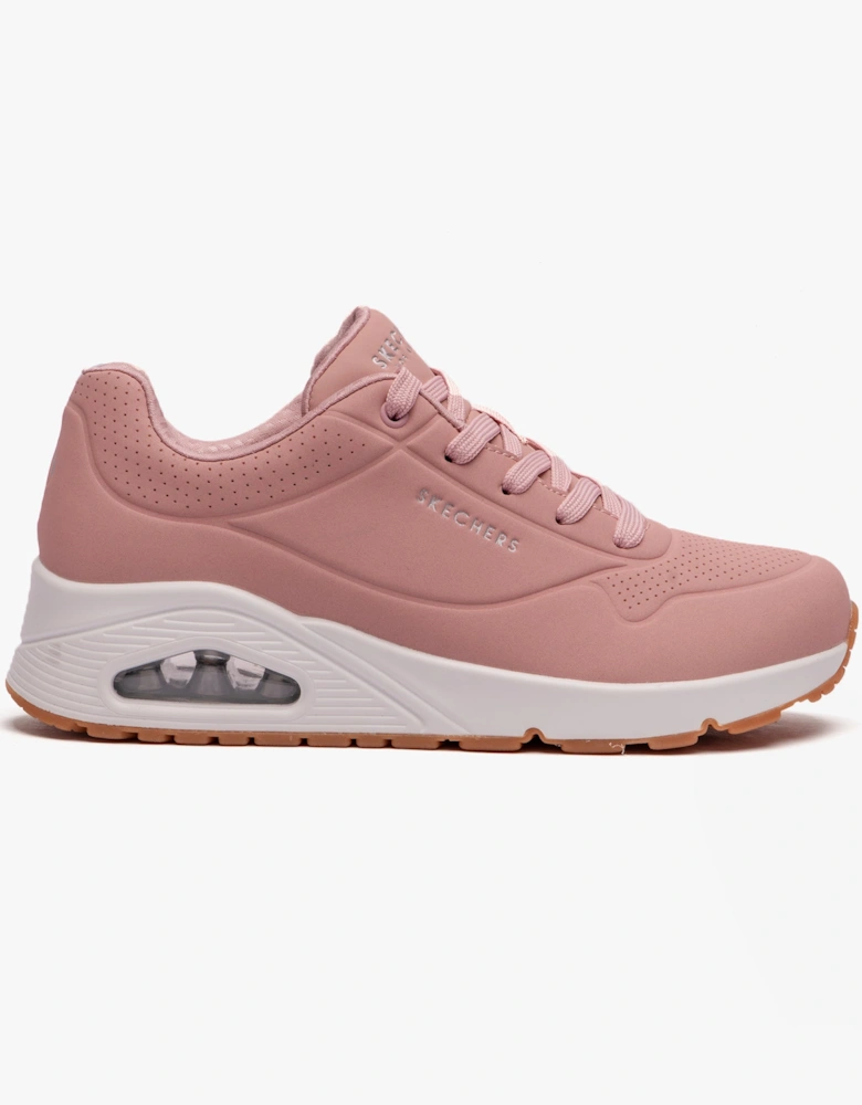 73690/BLSH UNO Womens Lace-Up Trainers Blush