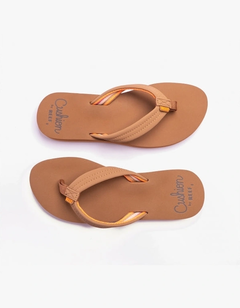 CUSHION BREEZE Womens Flip-Flops Tan/Smoothie
