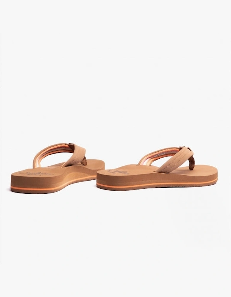 CUSHION BREEZE Womens Flip-Flops Tan/Smoothie