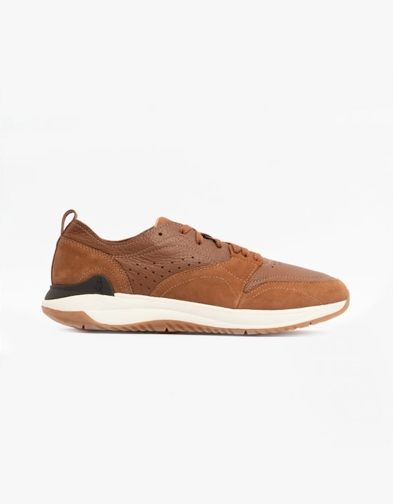 FELIX PERF Mens Leather Trainers Brown