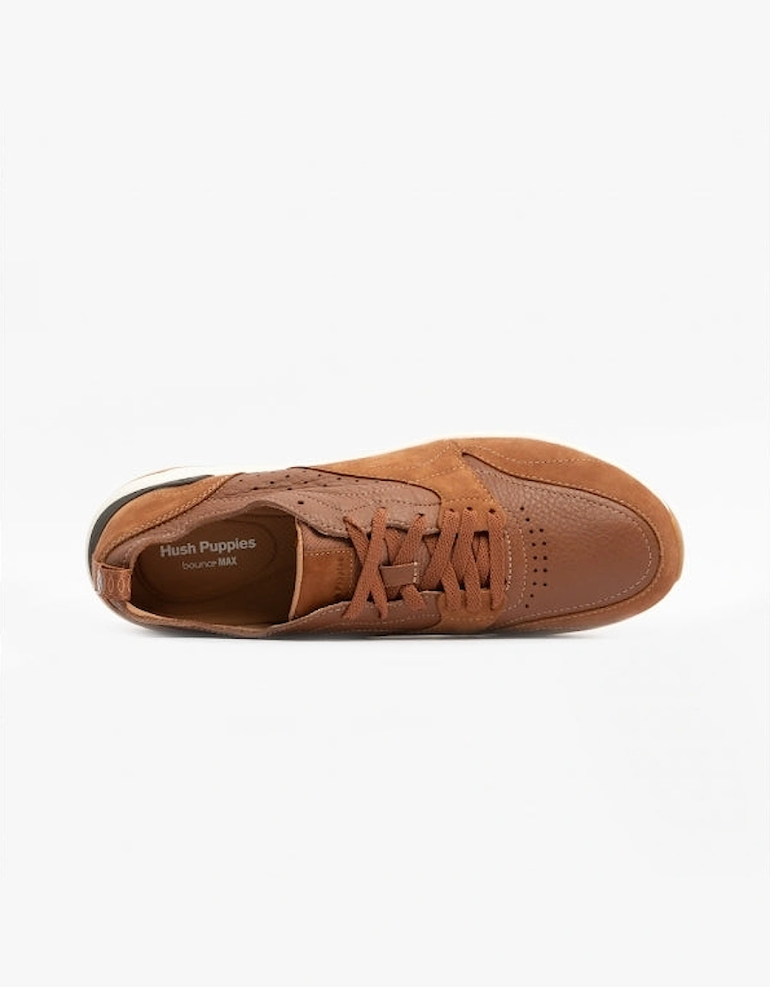 FELIX PERF Mens Leather Trainers Brown