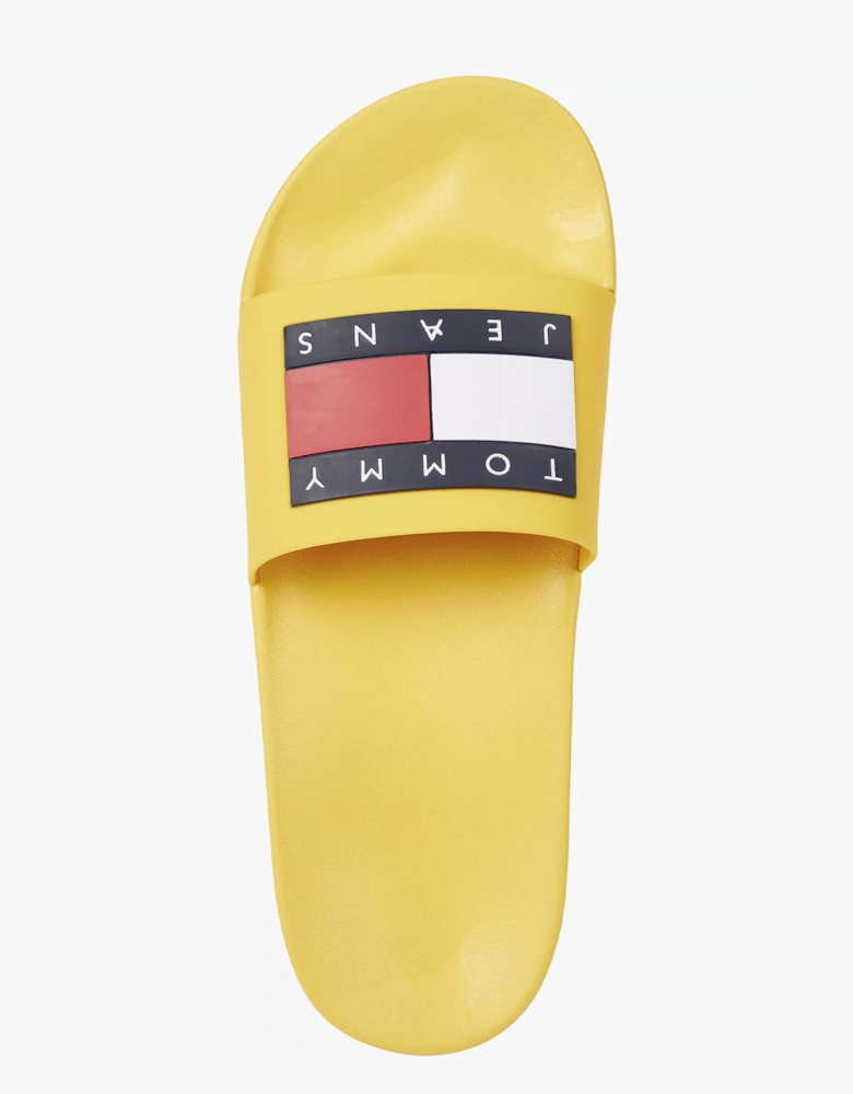 TJ POOL SLIDES Mens Slides Warm Yellow