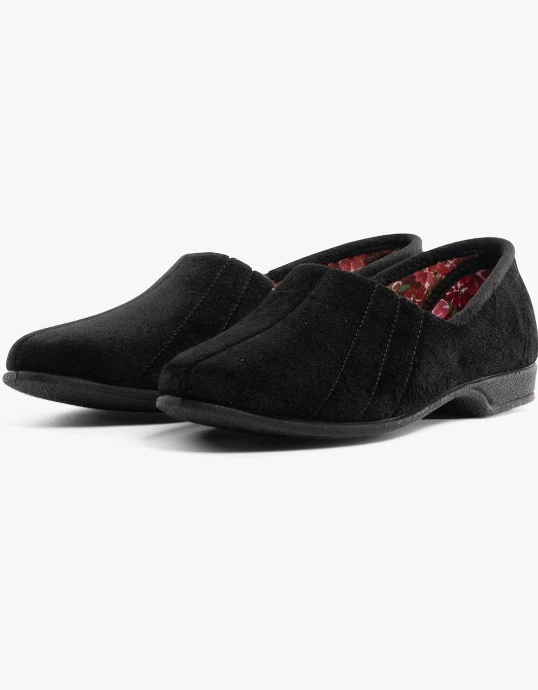 AUDREY Slip On Womens Slippers Black