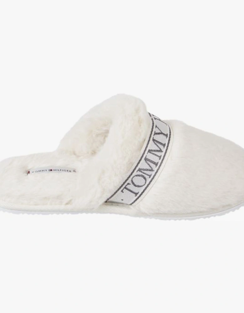 TOMMY FUR HOTEL  Womens Slippers Ancient White