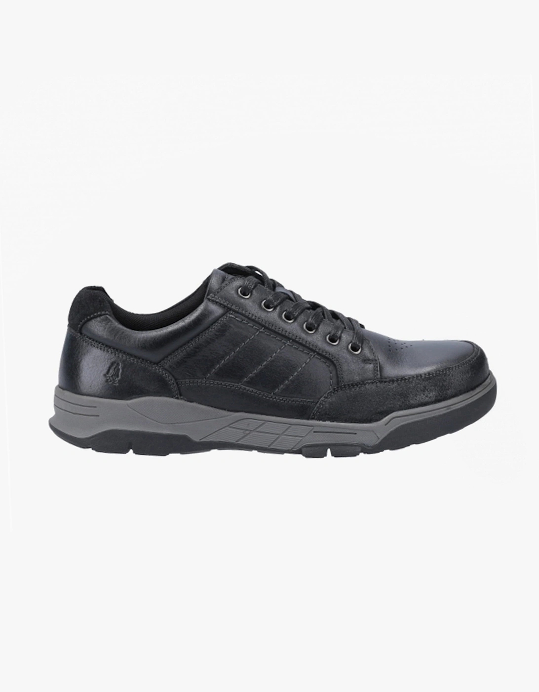 Hush Puppies Men's Hush Puppies FINLEY Mens Leather Casual Shoes Black
