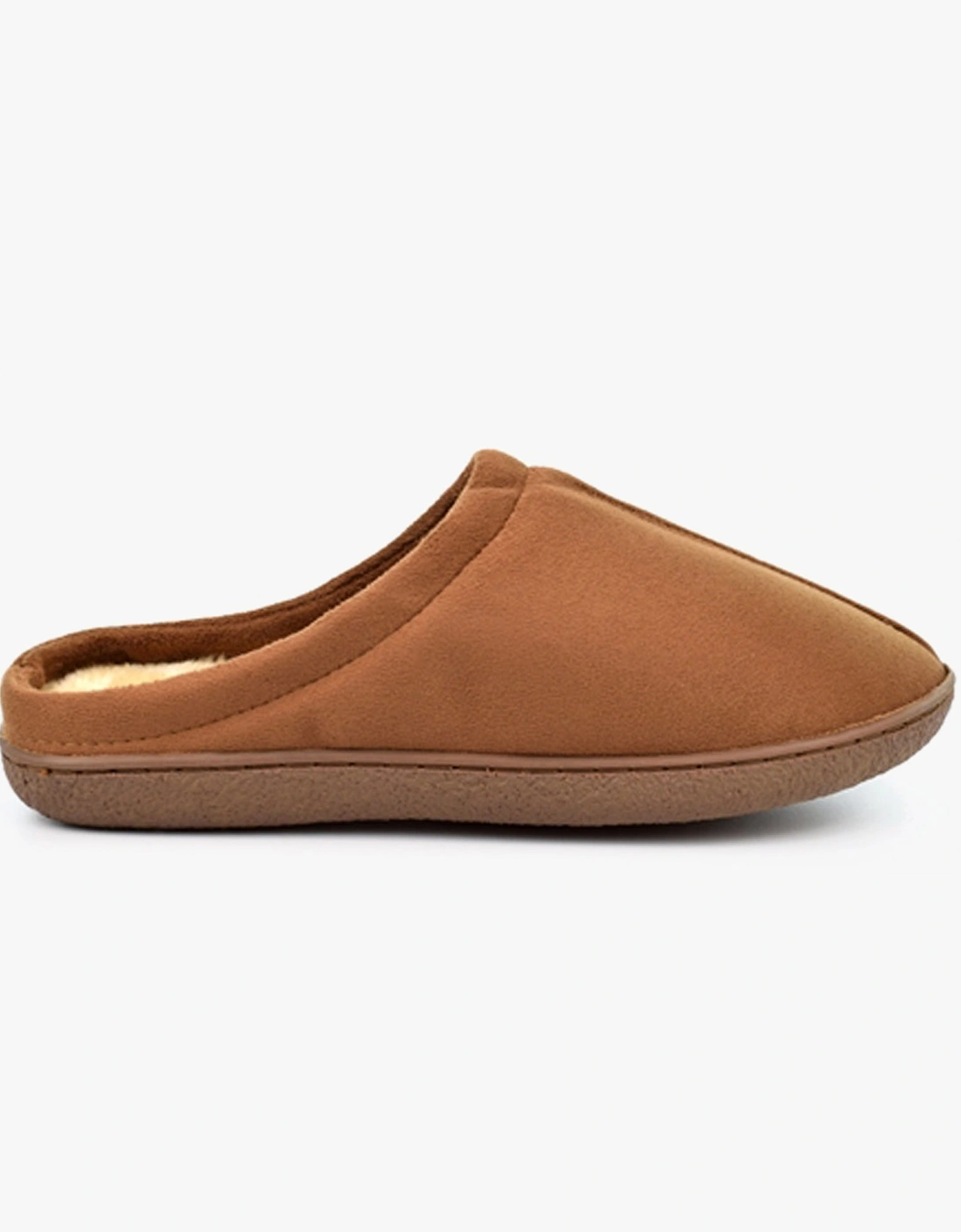 ALEX Mens Microfibre Mule Slippers Tan, 3 of 2