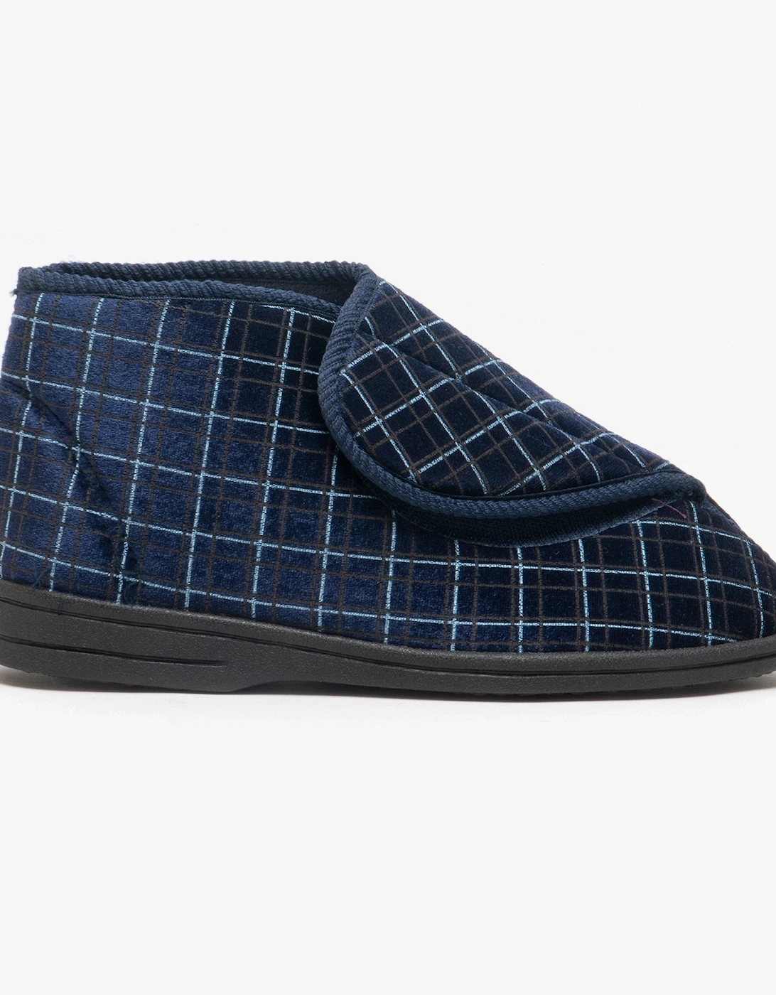 BERTIE Mens Boot Slippers Navy, 4 of 3