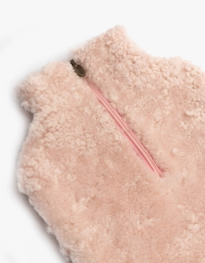 KERRI Sheepskin Hot Water Bottle Pink