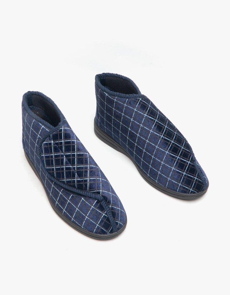 BERTIE Mens Boot Slippers Navy