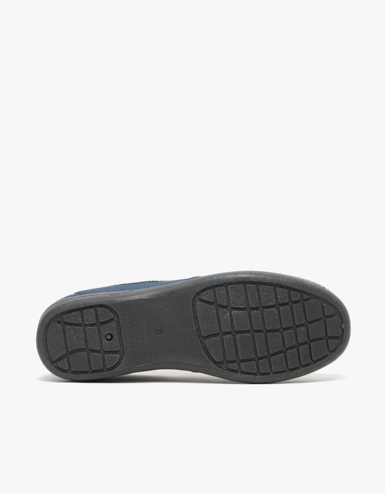 CHARLES Mens Full Slippers Navy