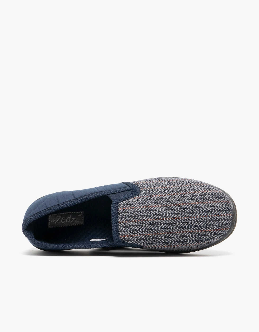 CHARLES Mens Full Slippers Navy