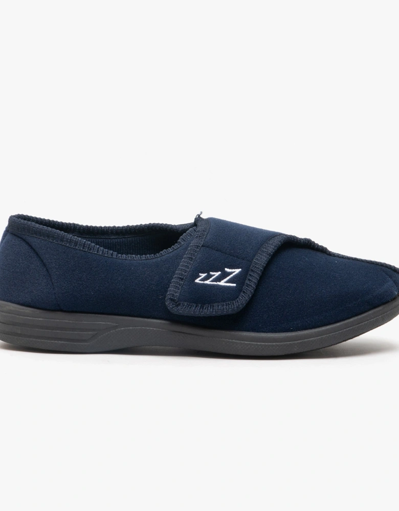 CONNOR Mens Full Slippers Navy