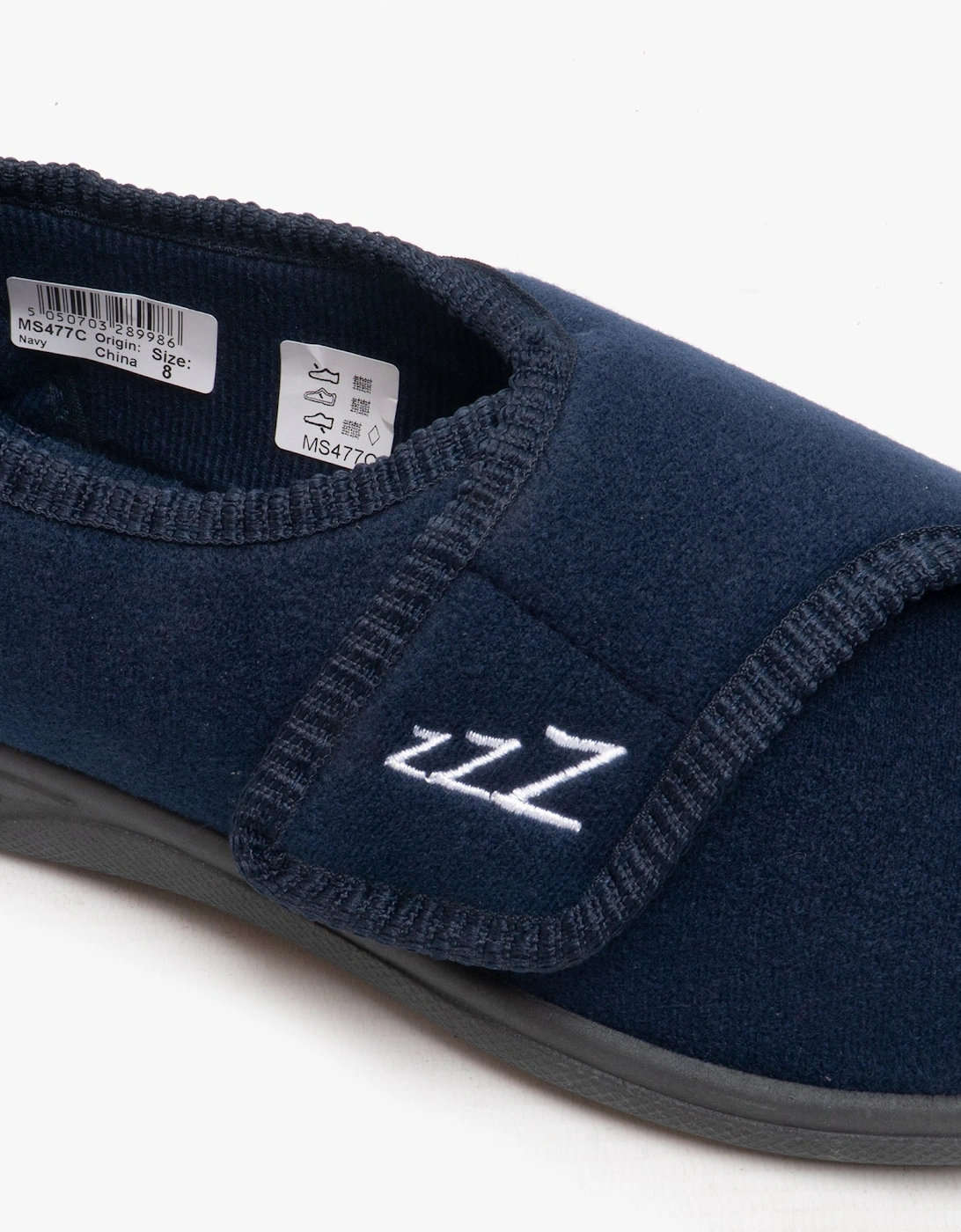 CONNOR Mens Full Slippers Navy