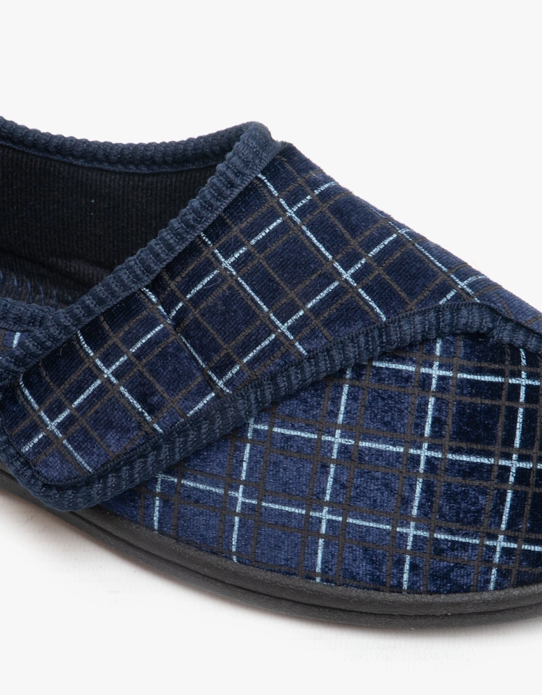 GEORGE Mens Full Slippers Navy