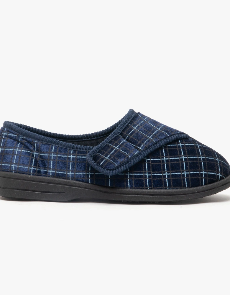 GEORGE Mens Full Slippers Navy