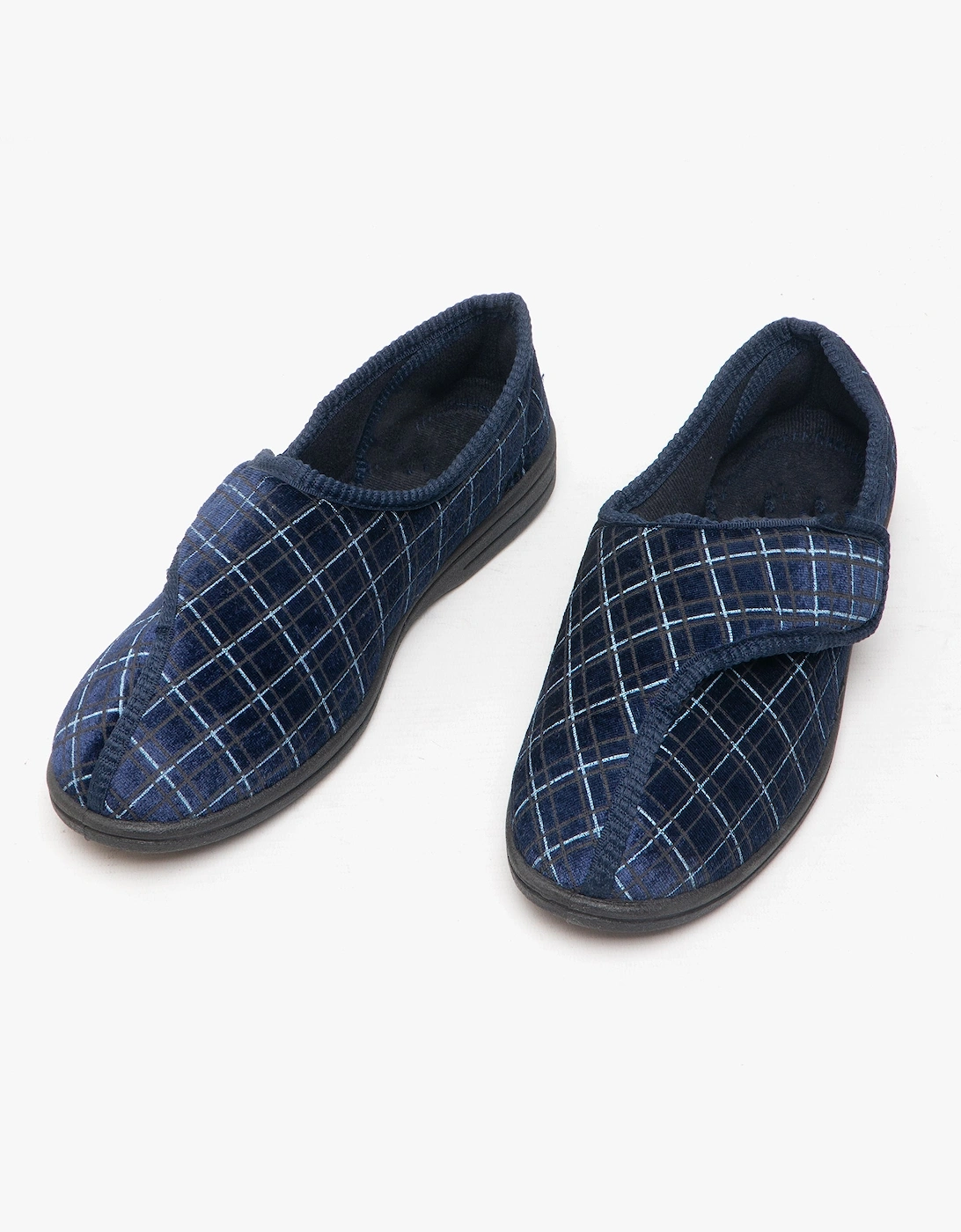 GEORGE Mens Full Slippers Navy