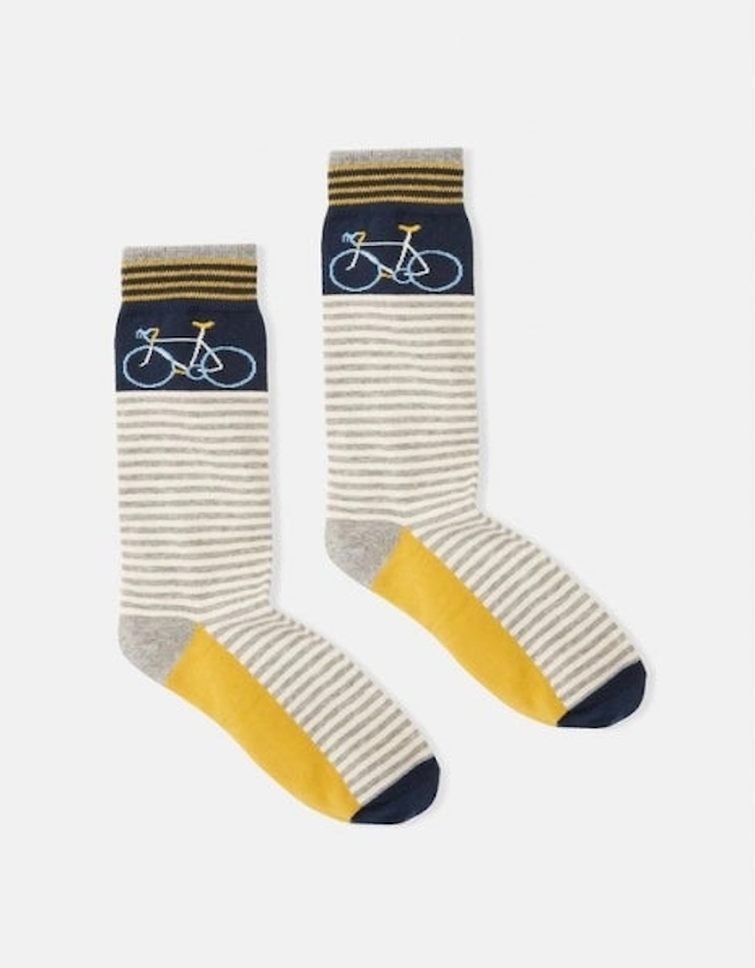 PUT A SOCK IN IT Mens Cotton Socks Navy Bikes