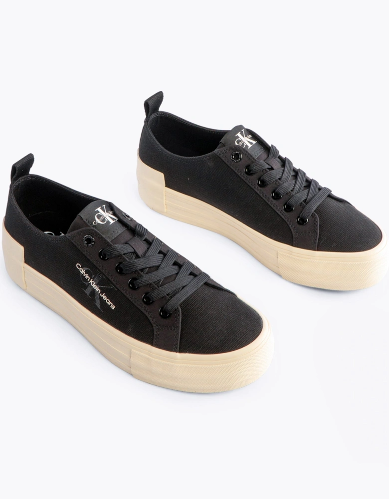 Jeans BOLD VULCANISED Womens Trainers Black/Creamy White