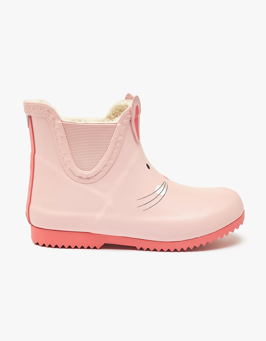 Girl's Joules RAINDANCE Girls Wellies Bunny - Pink - Size: UK 8 small kids