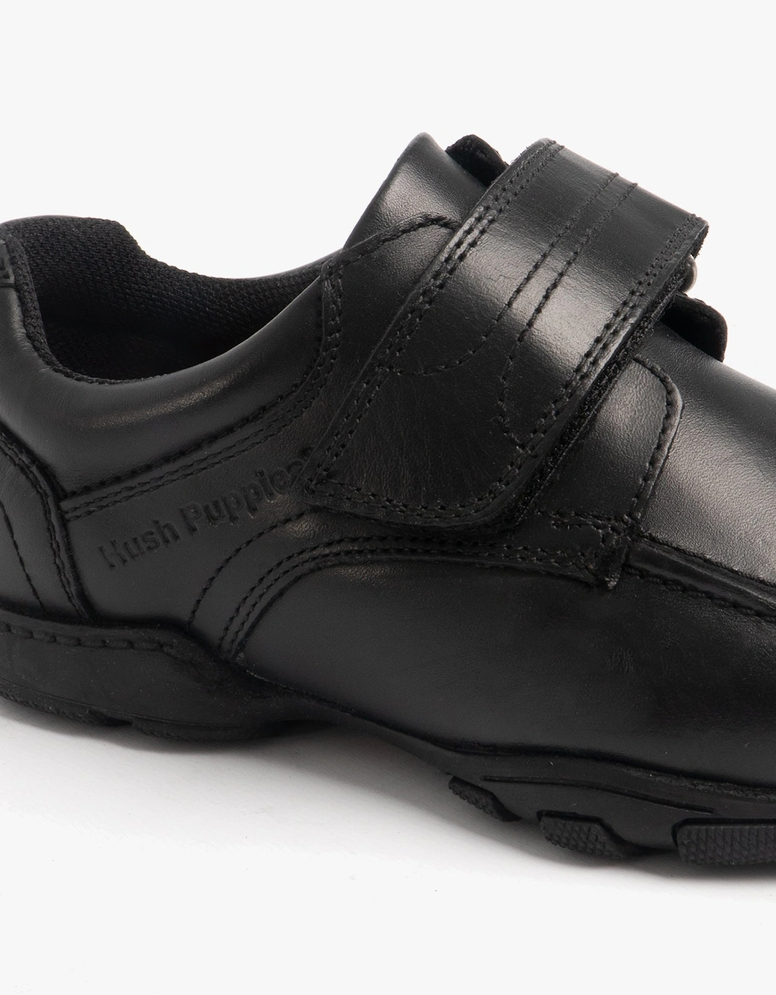 FREDDY 2 Boys Leather School Shoes Black